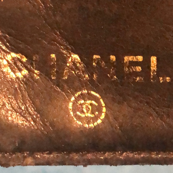 CHANEL CC Logo Black Caviar Frame Kisslock Long Bifold Wallet Authenticity Card - Picture 5 of 15